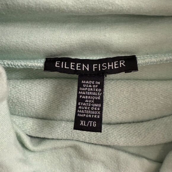 Eileen Fisher Long Sleeve Turtleneck Top Green Size XL - Picture 4 of 4